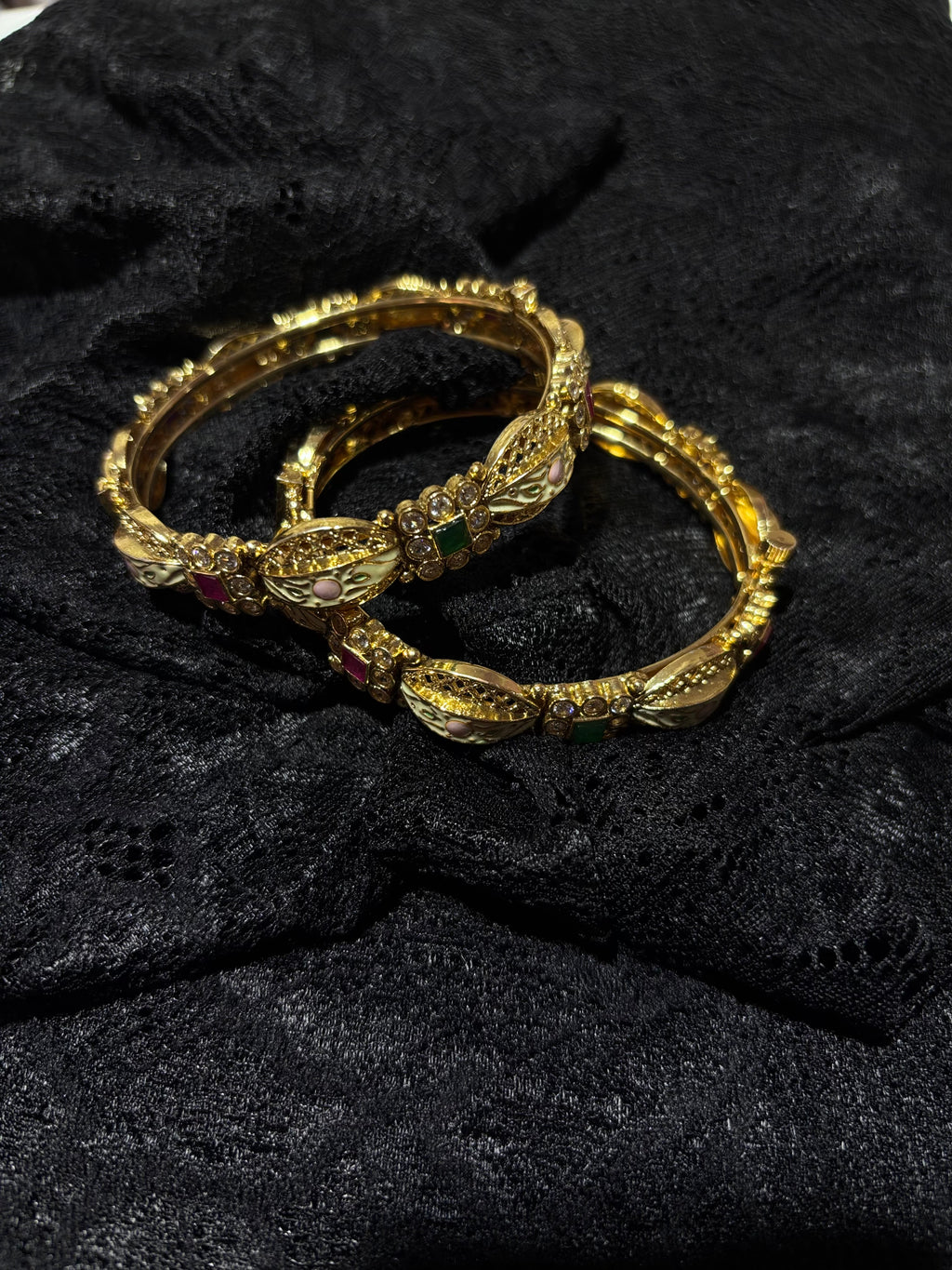 gold plated bangles