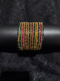 kashmiri multi metal bangles